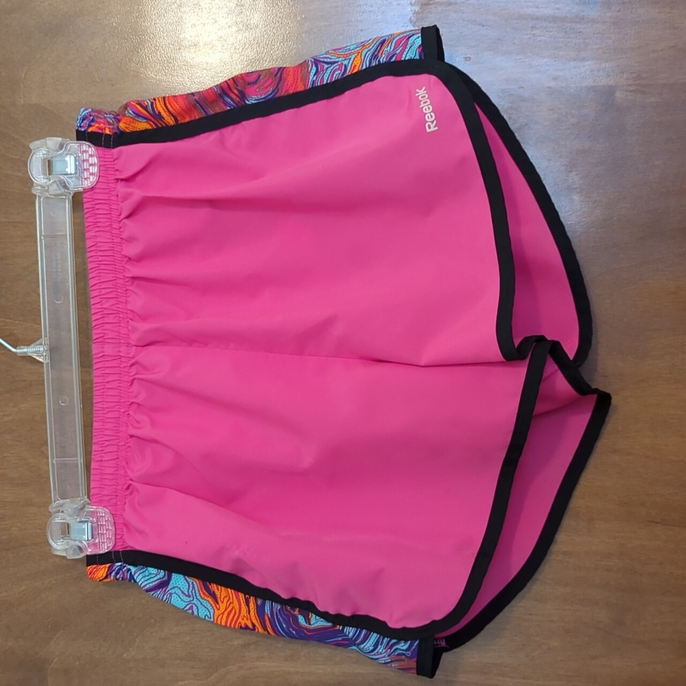 Reebok Womans Playdry Pink Running Shorts S - Picture 1 of 6